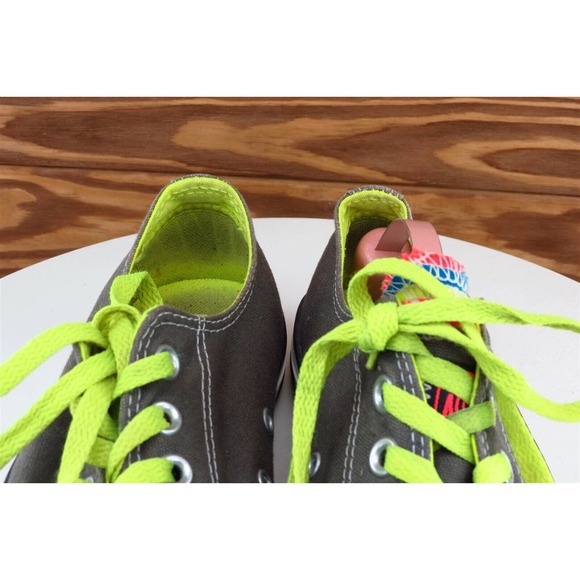 Converse all Star Women Size 7 M Gray Low Top Fabric 140074f - Picture 3 of 8